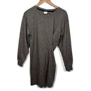 Cabi Womens Put On Dress Casual Cozy Crew Neck Long Sleeve Heather Gray Size‎ S